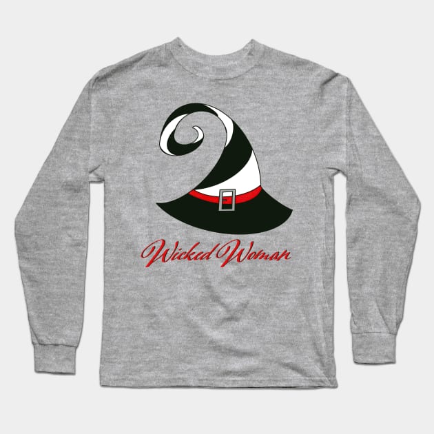 Wicked Woman Long Sleeve T-Shirt by Theartiologist